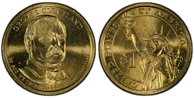 2012 (D) Presidential Dollar - Grover Cleveland 22nd, Position A