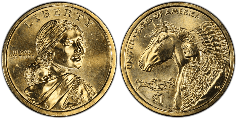 2012 (D) Native American Dollar - Position B