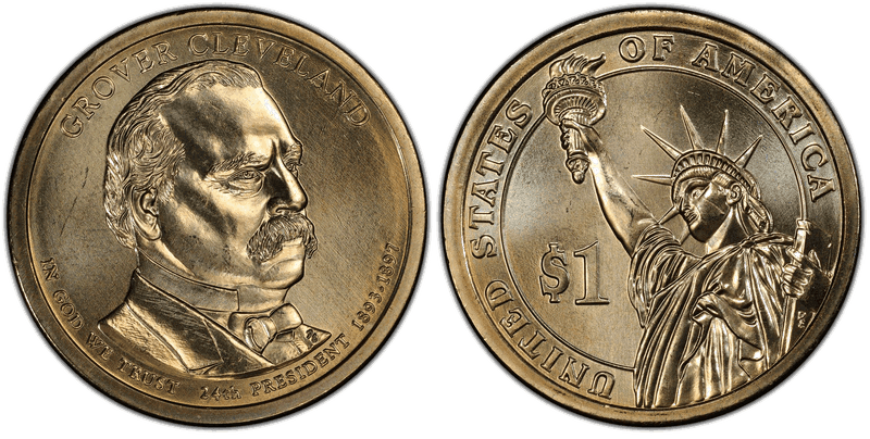 2012 (P) Presidential Dollar - Grover Cleveland 24th, Position A