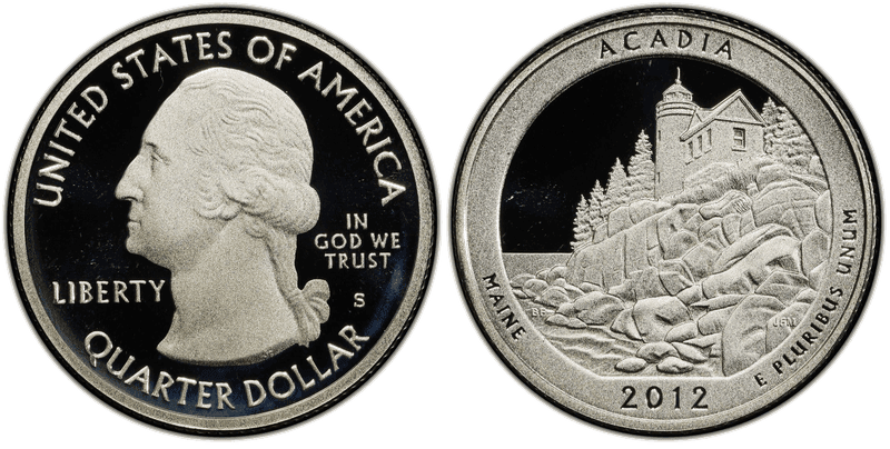 2012 (S) Proof Acadia National Park - Silver Quarter