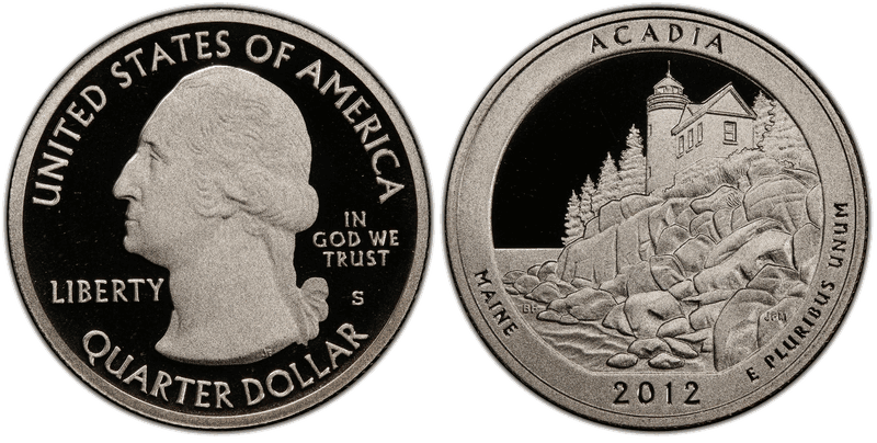 2012 (S) Proof Acadia National Park Quarter