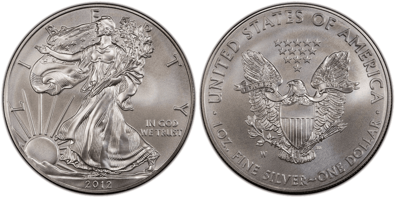 2012 (W) Burnished Silver Eagle