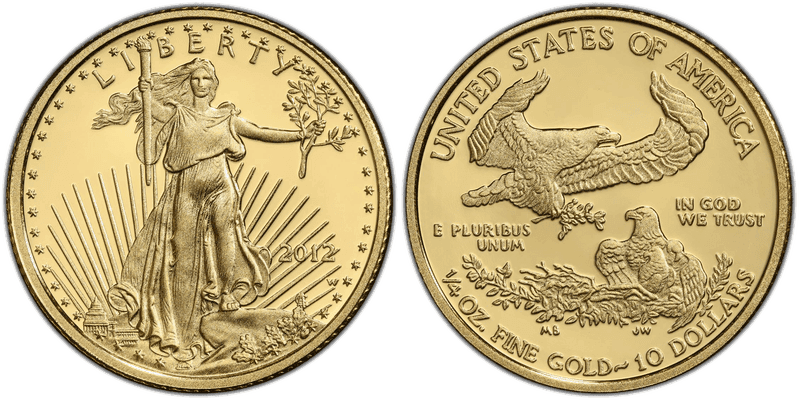 2012 (W) Proof American Eagle Ten Dollar Gold