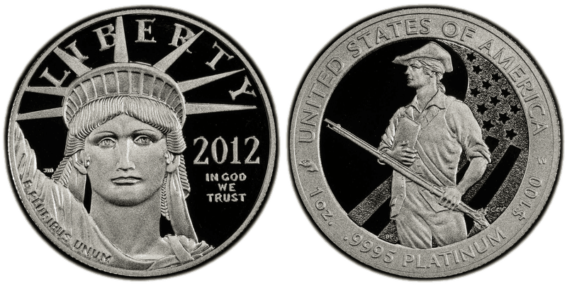 2012 American Eagle One Hundred Dollar Platinum