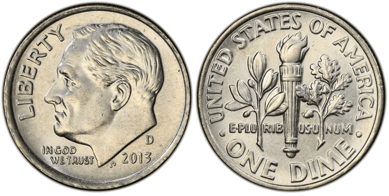 2013 (D) Roosevelt Dime