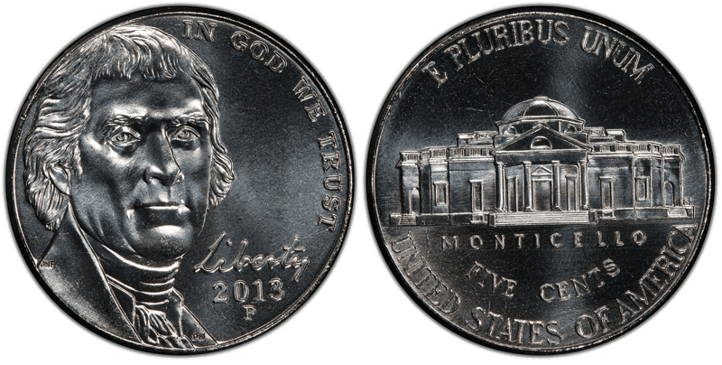 2013 (P) Jefferson Nickel