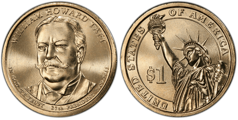 2013 (P) Presidential Dollar - William Howard Taft, Position B