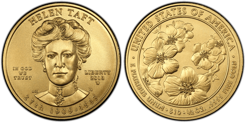 2013 (W) Helen Taft First Spouse Ten Dollar Gold