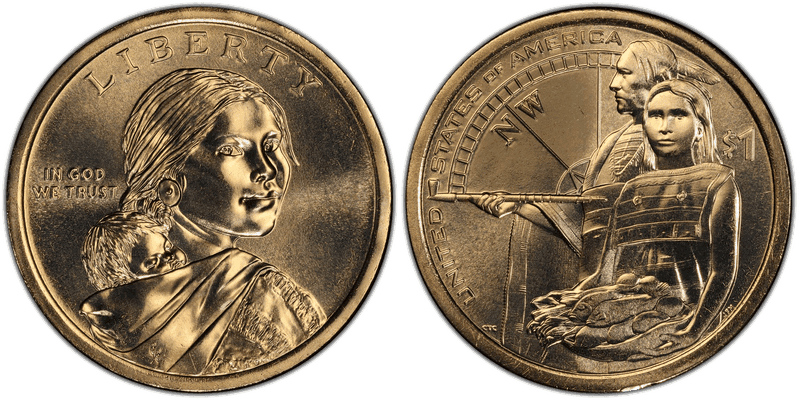 2014 (D) Native American Dollar - Position B