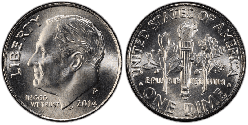 2014 (P) Roosevelt Dime