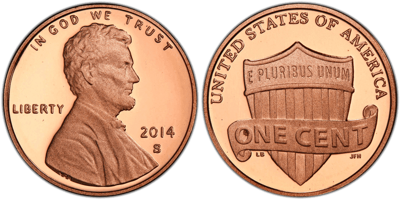2014 (S) Proof Lincoln Shield Cent
