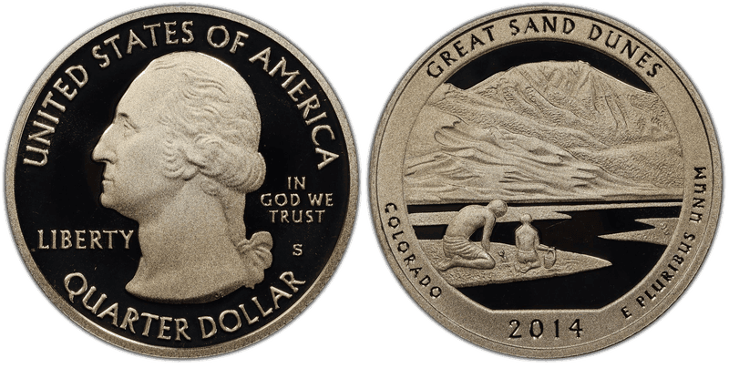 2014 (S) Proof Great Sand Dunes National Park Quarter