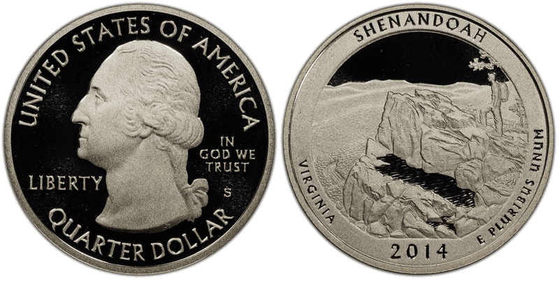 2014 (S) Proof Shenandoah NP-Silver Quarter