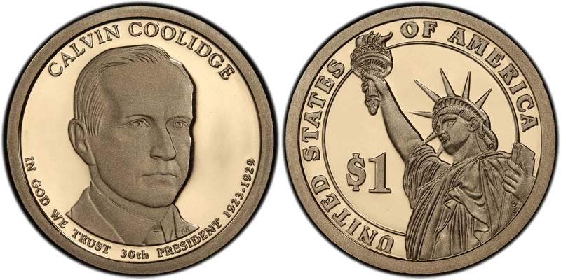 2014 (S) Proof Presidential Dollar - Calvin Coolidge