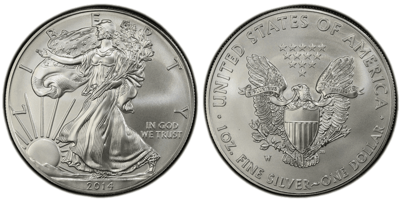 2014 (W) Burnished American Silver Eagle