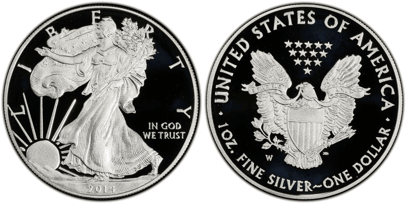 2014 (W) Proof American Silver Eagle