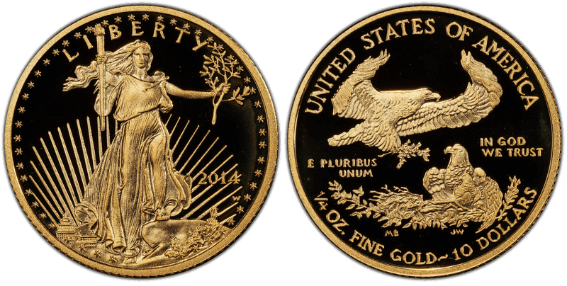 2014 (W) Proof American Eagle Ten Dollar Gold
