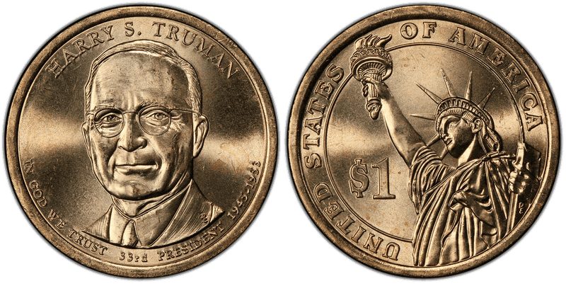 2015 (D) Presidential Dollar - Harry S. Truman, Position A