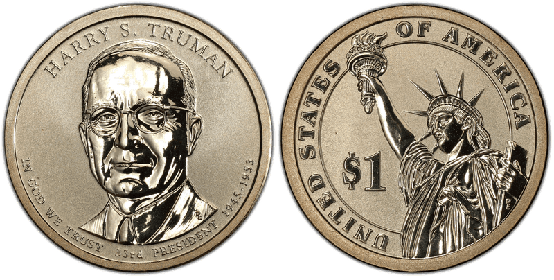 2015 (P) Reverse Proof Presidential Dollar - Harry S. Truman