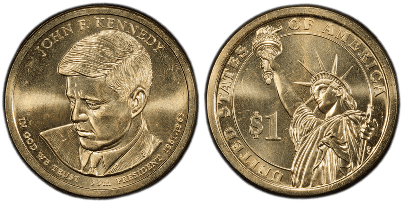 2015 (P) Presidential Dollar - John F. Kennedy, Position B
