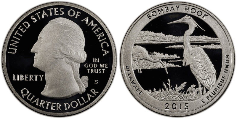 2015 (S) Proof Bombay Hook National Park - Silver Quarter