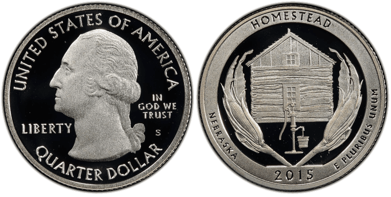 2015 (S) Proof Homestead National Park - Silver Quarter