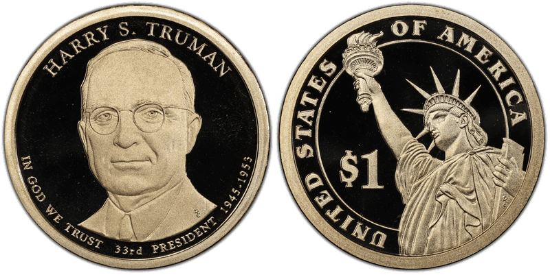 2015 (S) Proof Presidential Dollar - Harry S. Truman