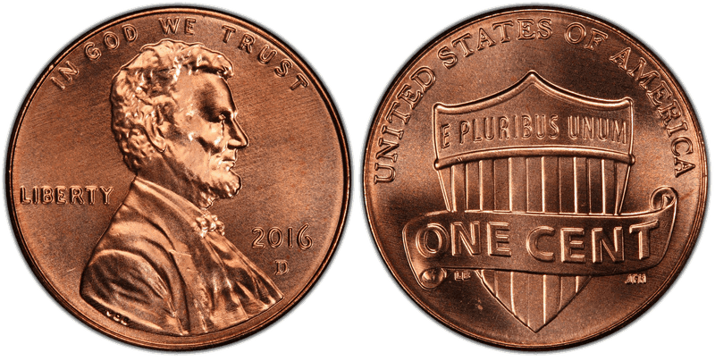 2016 Lincoln Shield Cent