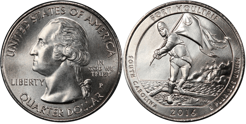2016 (P) Fort Moultrie National Park Quarter