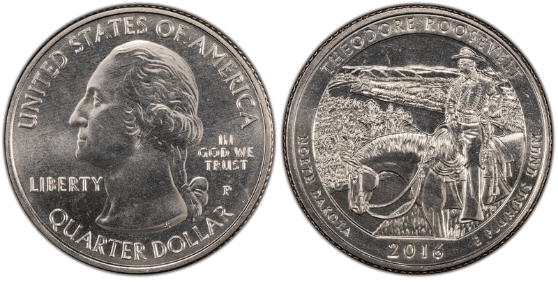 2016 (P) Theodore Roosevelt National Park Quarter