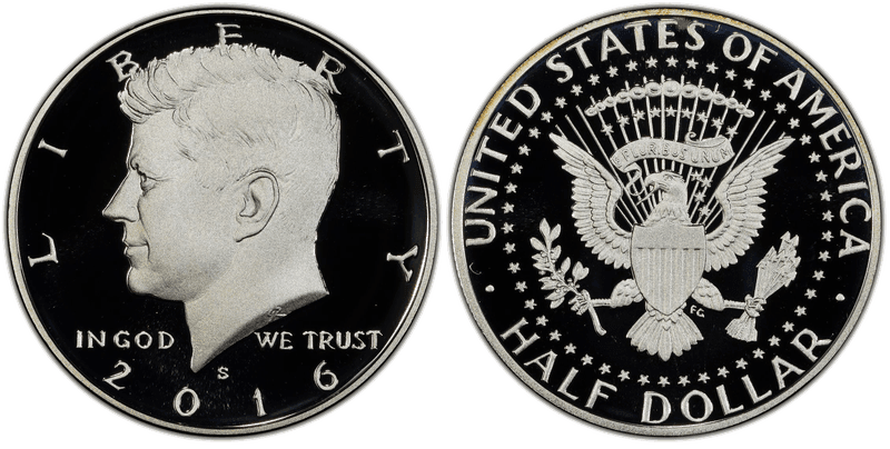 2016 (S) Proof Silver Kennedy Half Dollar