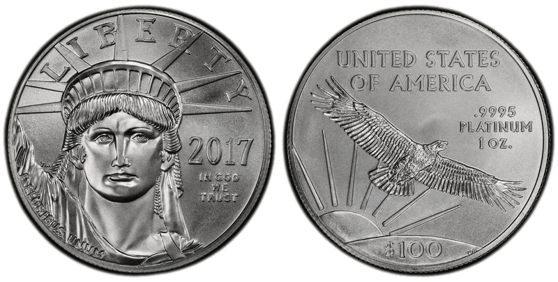 2017 American Eagle One Hundred Dollar Platinum