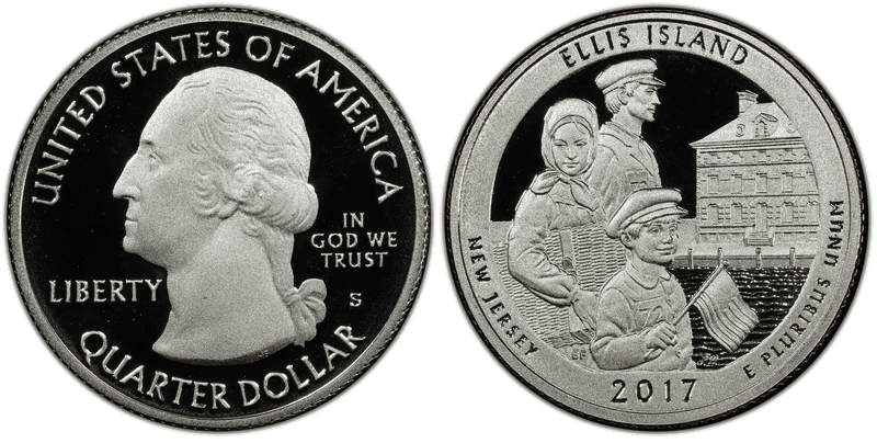 2017 (S) Proof Ellis Island National Park Quarter