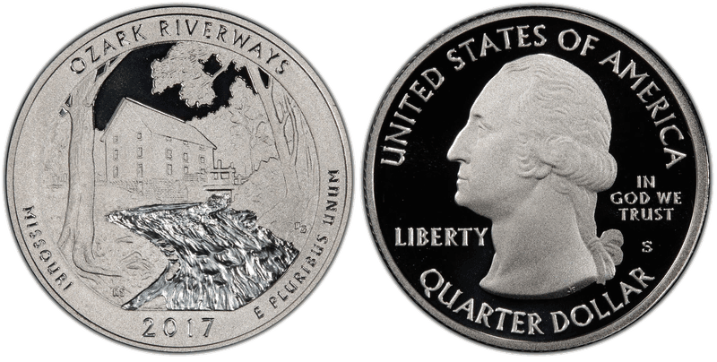 2017 (S) Proof Ozark National Park Quarter