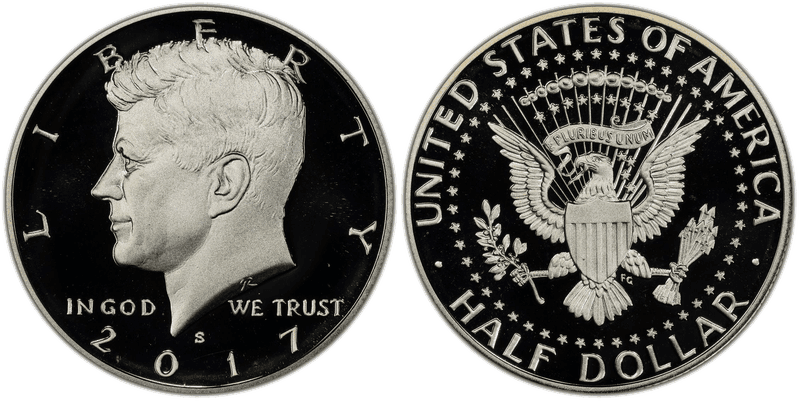 2017 (S) Proof Silver Kennedy Half Dollar