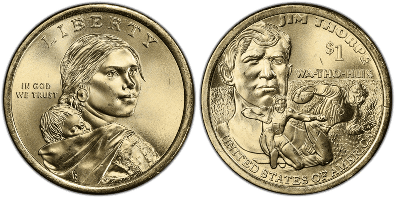 2018 (P) Native American Dollar - Position A