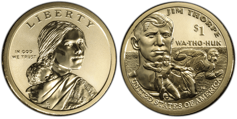 2018 (S) Native American Dollar - Reverse Proof, 50th Anniversary Set