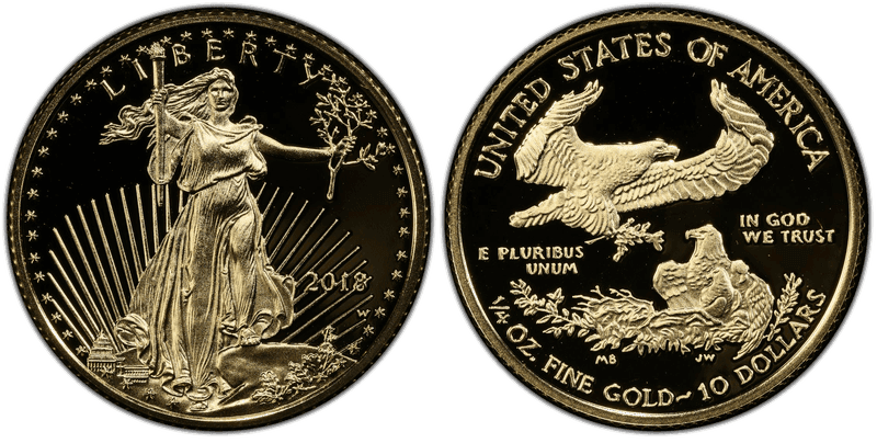 2018 (W) Proof American Eagle Ten Dollar Gold