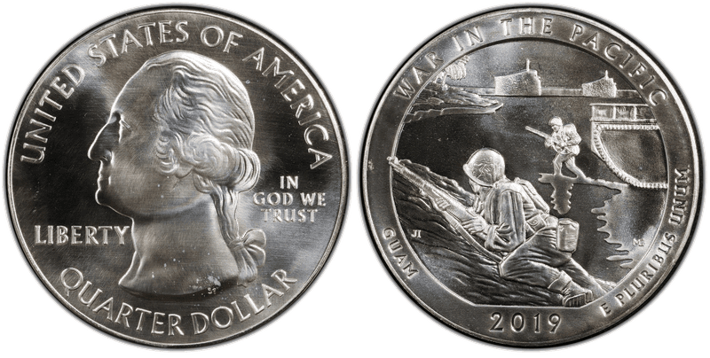 2019 (P) War in the Pacific 5 oz Silver Quarter