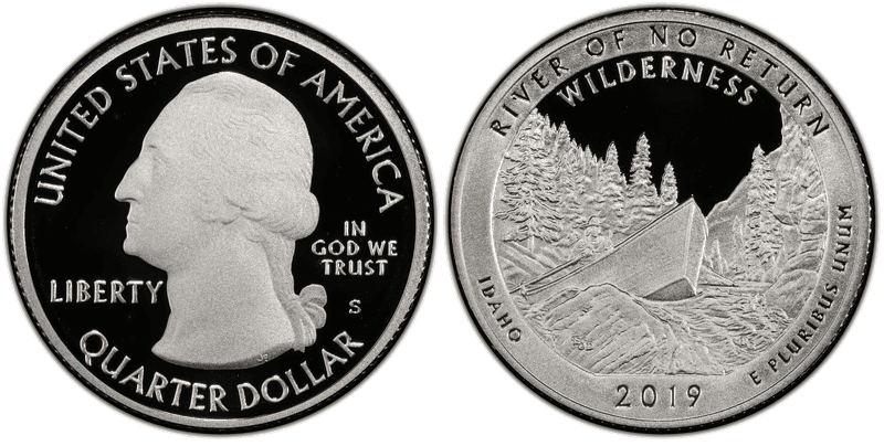 2019 (S) Proof Frank Church River of No Return National Park - Silver Quarter