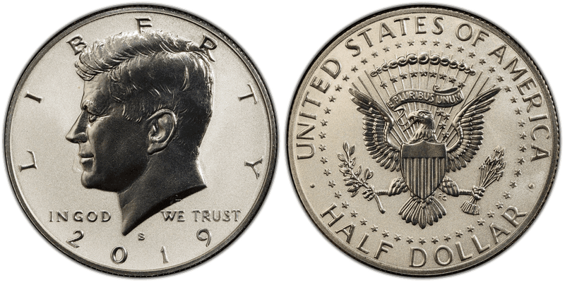 2019 (S) Reverse Proof Kennedy Half Dollar