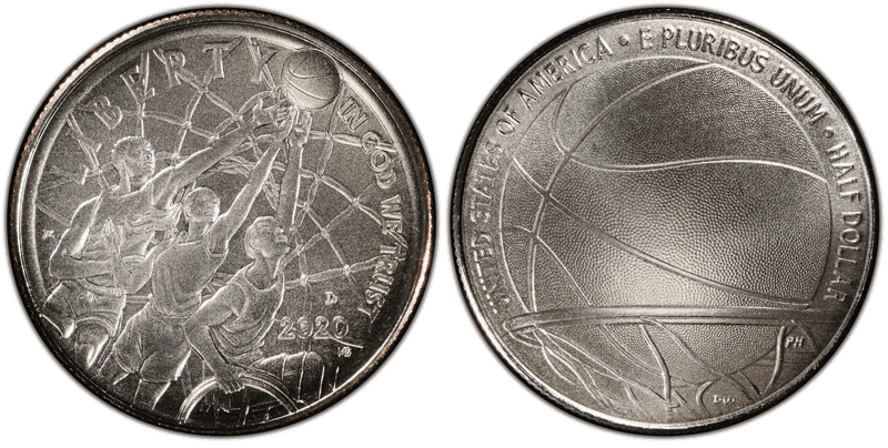2020 Basketball Hall of Fame Commemorative Half Dollar