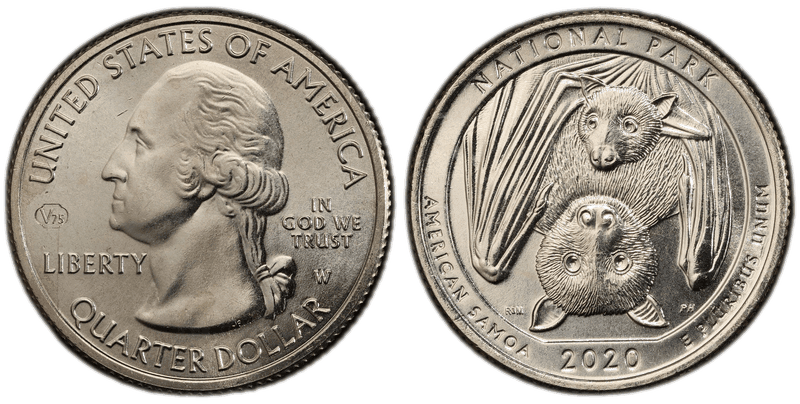 2020 (W) American Samoa National Park V75 Quarter