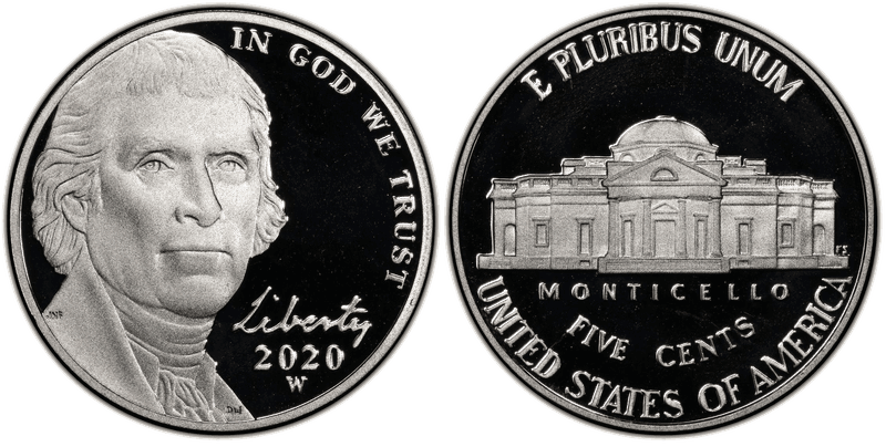 2020 (W) Proof Jefferson Nickel