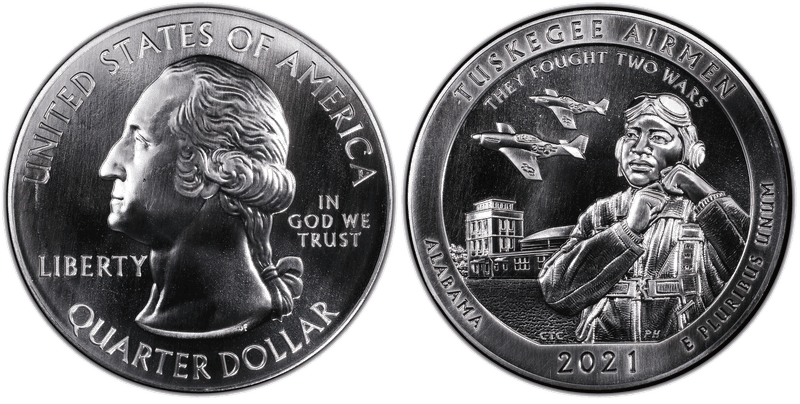 2021 5 oz. ATB Silver Quarter
