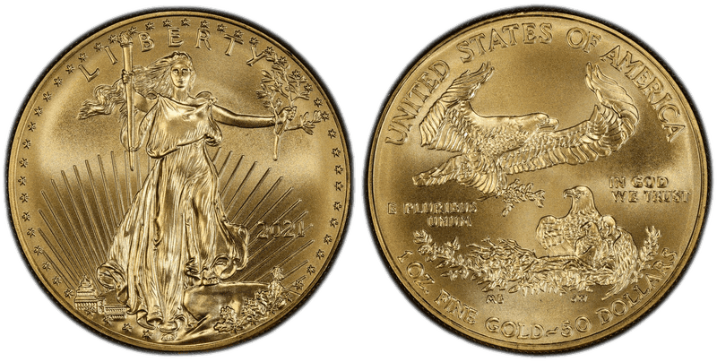 2021 American Eagle Fifty Dollar Gold - Type 1