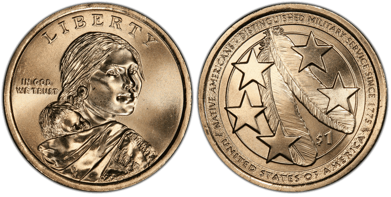 2021 (D) Native American Dollar - Position B