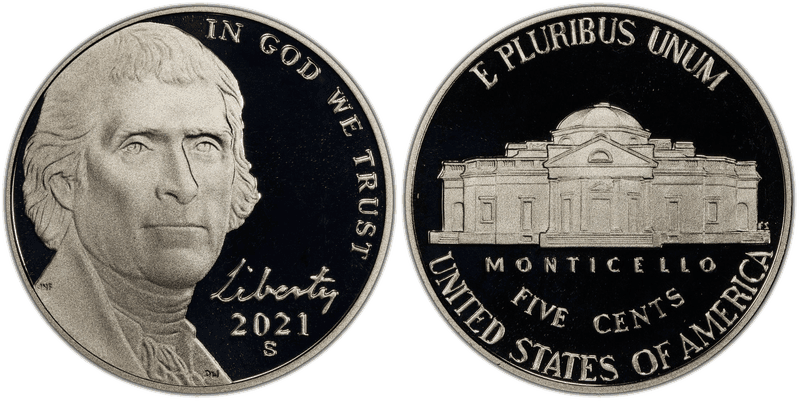 2021 (S) Proof Jefferson Nickel