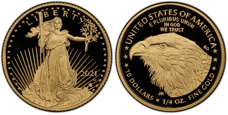 2021 (W) Proof American Eagle Ten Dollar Gold - Type 2