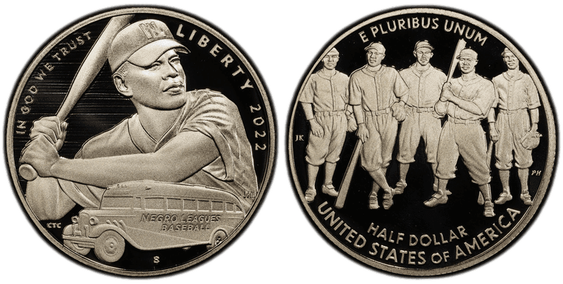 2022 (S) Proof Negro Leagues Baseball Commemorative Half Dollar